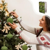 PRETXORVE Christmas Decor, Christmas Decorations 6-Piece Set Velvet Christmas Balls Christmas Decoration Set Various Styles of Christmas Tree Decorations Can Also Be Used for Other Parties