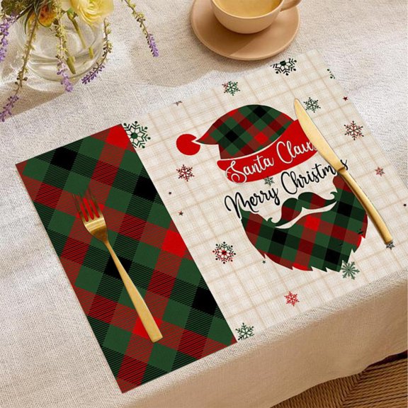 PRETXORVE Christmas Decor, Christmas Tree Decorations, Christmas Tablecloth Festive Decoration Western Style Tablecloth Non- Water and Oil Proof Heat insulation Tablecloth
