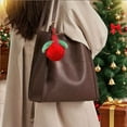 thumbnail image 1 of PRETXORVE Christmas Decor, Christmas Tree Decorations, Fake Miniature Persimmon Car Keychain Pendant Spherical School Packaging Decoration Gift Christmas, 1 of 6