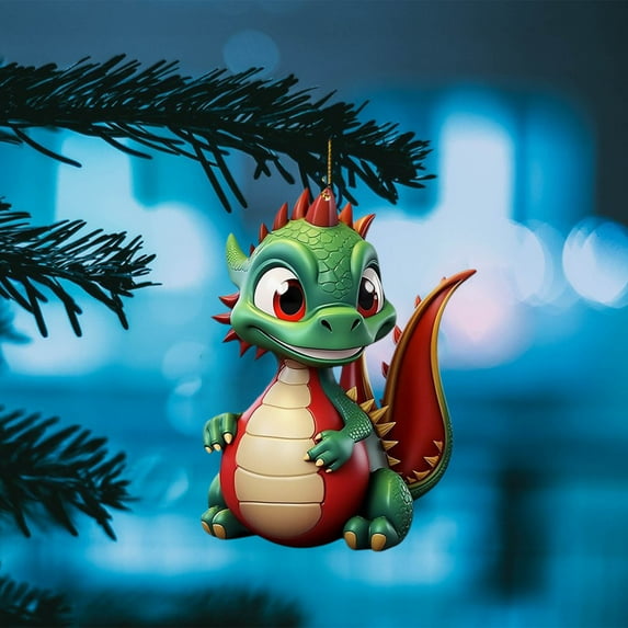 PRETXORVE Christmas Decorations, 1 Christmas Tree ornament, Christmas Decorations, Acrylic Christmas Pendant, Hanging Decoration, Suitable for Christmas Tree, Holiday Party, Car, Home Decoration