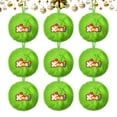 thumbnail image 1 of PRETXORVE Christmas Decorations, Christmas Decor, 6-Piece Christmas Tree Decorations, Faux Balls with Ribbons Party Decorations, 1 of 9