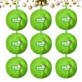 thumbnail image 1 of PRETXORVE Christmas Decorations, Christmas Decor, 6-Piece Christmas Tree Decorations, Faux Balls with Ribbons Party Decorations, 1 of 9