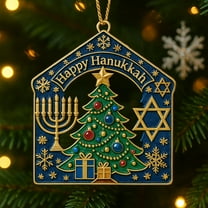 PRETXORVE Christmas Decorations, Christmas Decor, Bright and Joyful - Hanukkah Decorations