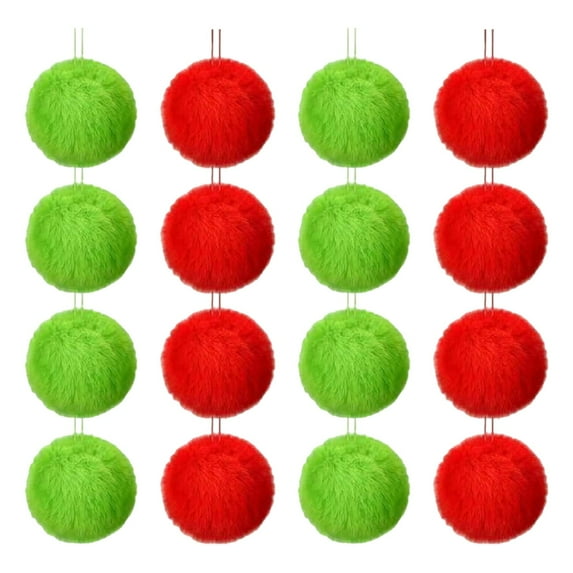PRETXORVE Christmas Decorations, Christmas Decor, Christmas 16Pcs Set Green Christmas Decorations with Red Decoration Christmas Tree Hanging Decor