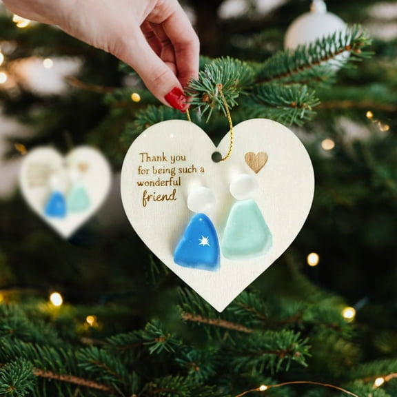 PRETXORVE Christmas Decorations, Christmas Decor, Friendship Pendant, Warm, Suitable for Multiple Scenes, Set Of 5