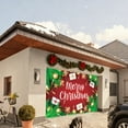 thumbnail image 1 of PRETXORVE Christmas Decorations, Christmas Decor, Garage Garage Festive Scene Door Party Background, 1 of 6