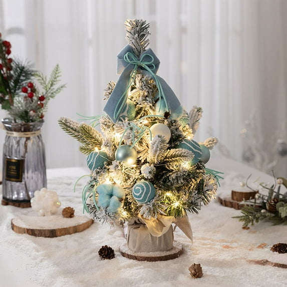 PRETXORVE Christmas Decorations, Christmas Decor, Miniature Lighted 16 Tabletop Desktop Decoration Desktop Decorations