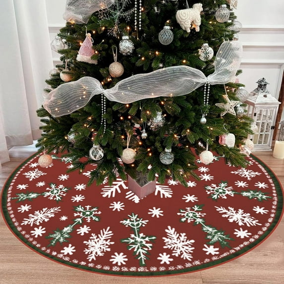 PRETXORVE Christmas Decorations, Christmas Decor, Washable Skirt Carpet Short High-Definition Printed Skirt