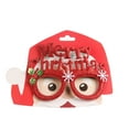 thumbnail image 1 of PRETXORVE Christmas Decorations, Christmas Ornaments, Christmas Decorations, Adult and Children's Party Glasses Costume Props, Christmas Tree Reindeer Antlers Party Glasses Frame, 1 of 4
