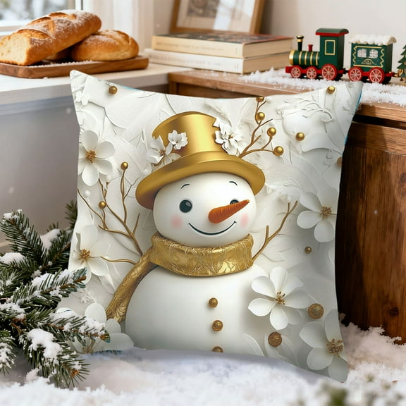 PRETXORVE Christmas Decorations, Christmas Ornaments, Christmas Pillowcase Holiday Decoration Living Room Decoration Linen Pillow Home Sofa Holiday Decoration Pillowcase 45X45Cm