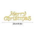 thumbnail image 1 of PRETXORVE Christmas Decorations, Christmas Ornaments, Christmas Tree Letter Board Hanging Plastic Electroplated Gold Leaves English Christmas Decorations Hanging ornaments, 1 of 2