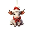 thumbnail image 1 of PRETXORVE Christmas Decorations, Christmas Ornaments, Personalized Cow Christmas Tree Hanging Decorations, Christmas Decorations, 1 of 4