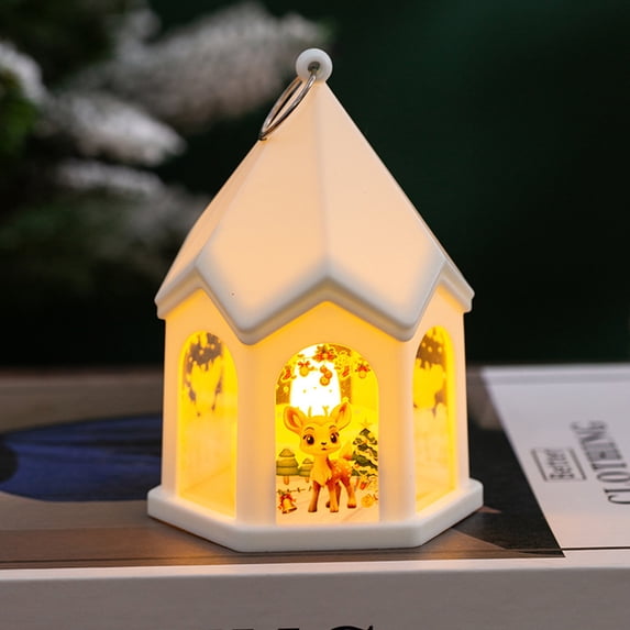 PRETXORVE Christmas Decorations, Christmas Tree Decorations, Christmas Decoration Children'S Portable Lighting Christmas Eve Gift Desktop Decoration Wind Chime Lights Hanging Decoration