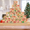 thumbnail image 1 of PRETXORVE Christmas Decorations, Christmas Tree Decorations, Party Game, Candy Countdown Calendar Paper Box, Party Decoration, 1 of 9