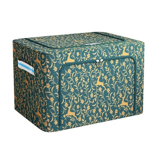 PRETXORVE Clothes Storage Organizer Bins Containers, Stackable Storage Bins-Foldable Cloth Steel Frame Storage Box for Clothing Storage