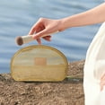 thumbnail image 1 of PRETXORVE Cosmetic Bag Portable Mesh Travel Wash Bag Transparent Storage Bag Small Bag Cosmetic Brush Bag Storage Bag Pool organizer, 1 of 6
