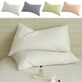 thumbnail image 1 of PRETXORVE Cotton Retro Pillowcase Literary Small Fresh Color Cream Color Washed Cotton Single Pillowcase, 1 of 7
