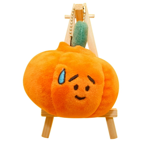PRETXORVE Cute Pumpkin Pendant Halloween Cute Vegetable Key Chain Doll Doll