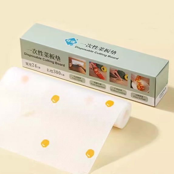 PRETXORVE Disposable Cutting Board Kitchen Cooking Cutting Board Paper Puree Fruit Meal Mat Can Be Cut