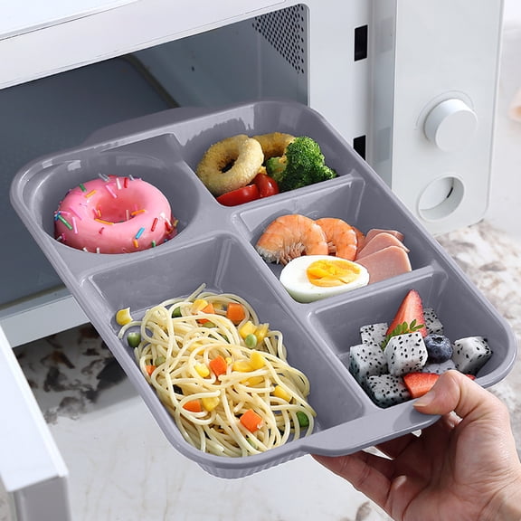 PRETXORVE Divided Plates Tray Dinnerware For Dinner Restaurant Family Party And Kitchen Microwave Dishwasher Safe