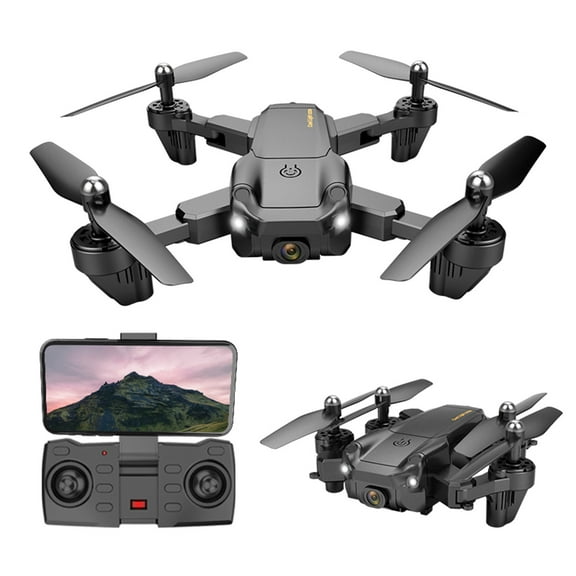 PRETXORVE Drone with Camera, S27 Remote Control Drone with 4K High Definition Cameras Led Lights Infrared Obstacle Avoidance Quadcopter