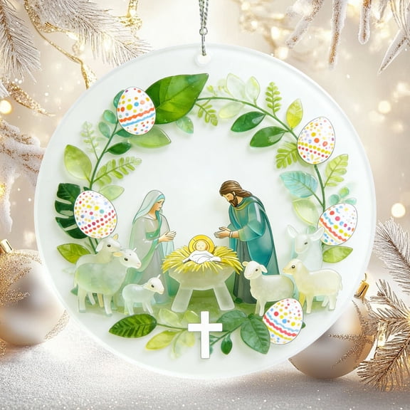 PRETXORVE Easter Double-Sided Scene