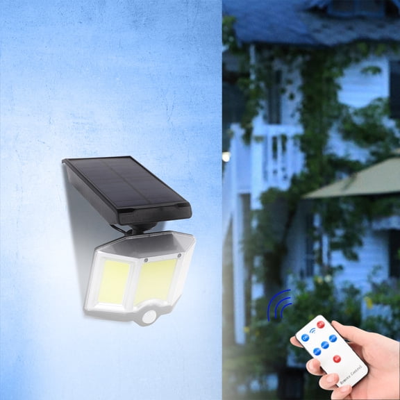 PRETXORVE Fake Security Camera, Outdoor Lights, Motion Sensor Powered Lights IP65,3 Modes,with Remote Control,Wall Security Lights for Fence Yard Garden Patio Front Door