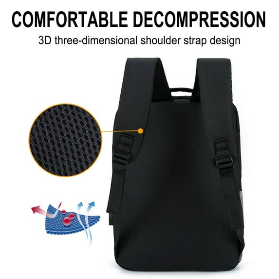 PRETXORVE Fashion Three-piece Backpack Backpack Male Business Usb Charging Laptop Bag High-capacity Students Bag