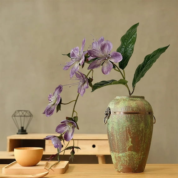 PRETXORVE Faux Plants, Simulated Begonia Flowers, Fishing Fake Flowers, Realistic Silk Simulated Plants, Suitable for Home Decorations, Porch, Garden, Wedding Party Hanging Decorations