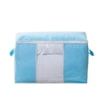 thumbnail image 1 of PRETXORVE Foldable Large Non-Woven Clothes Quilt Blanket Zipper Storage Bag Organizer Box, 1 of 2