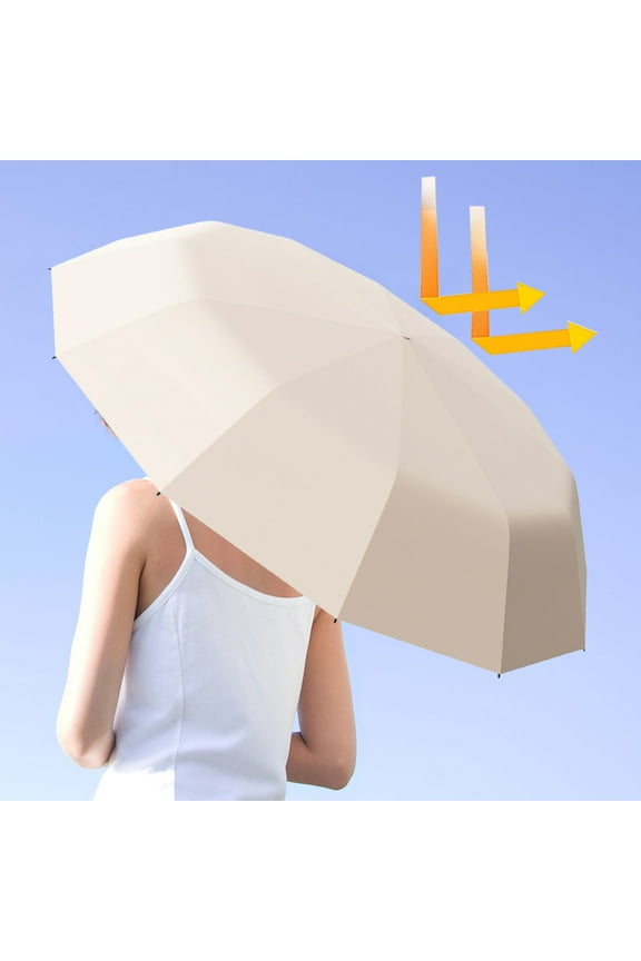 Foldable Travel Windproof 12- Automatic Reverse Umbrella