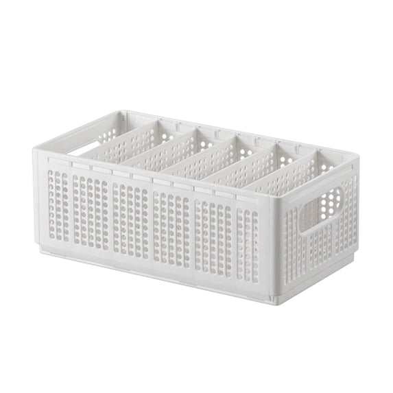 PRETXORVE Folding Underwear, Clothes Storage Basket, Bedroom Wardrobe Compartment Organizer, Hollow Portable Storage Box