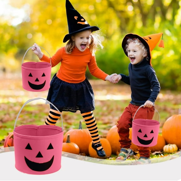 PRETXORVE Halloween Decor, Fall Decor, Storage Barrel, Large Capacity Storage Basket, Halloween Handbag