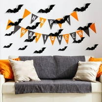 PRETXORVE Halloween Decorations, 56PC Halloween Bats Decoration for Home Decor DIY Wall Decal Bathroom Indoor Hallowmas Party Supplies