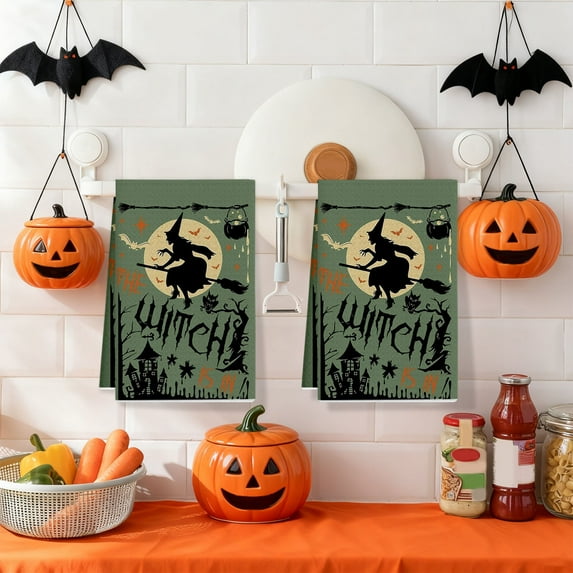 PRETXORVE Halloween Decorations, Halloween Decor, Halloween Theme towels Kitchen Decorations
