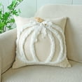 thumbnail image 1 of PRETXORVE Halloween Decorations, Halloween Fall Decor, Pumpkin Pillow Cover, Living Room Sofa, Festive, Bow Decoration, Halloween Thanksgiving Seat Cover, 1 of 6
