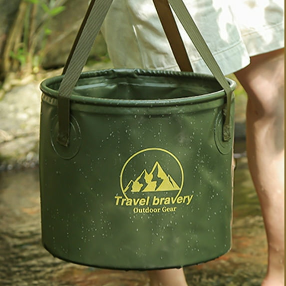 PRETXORVE Handle Bucket, Water Container 5 Gallons (20 Liters), Portable Bucket for Fishing, Camping, Hiking, Outdoor Survival