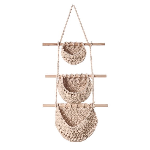 PRETXORVE Hanging Wall Vegetable Fruit Baskets,Fruit Hanging Basket