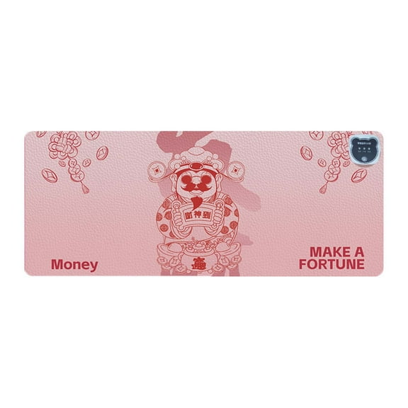 PRETXORVE Heated Mouse Pad Large Heated Desk Pad Office Computer Desk Front Writing Pad