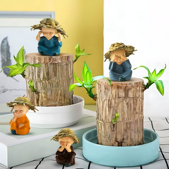 PRETXORVE Home Decor, Room Decor, 4-Piece Set of Potted Plant Decorations for Home office Decorations