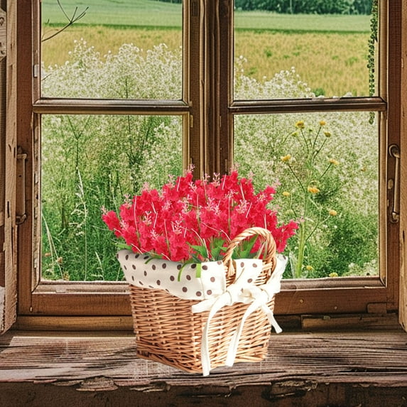 PRETXORVE Home Decor, Room Decor, Artificial Hyacinth Flowers, Scandinavian Style Bouquet, Home and Hotel Decorative Floral Arrangement, Artificial