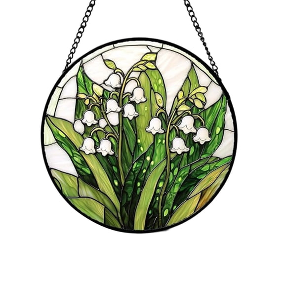 PRETXORVE Home Decor, Room Decor, Color Glass Style Flower Girl Style Acrylic Hanging Decorations Modern