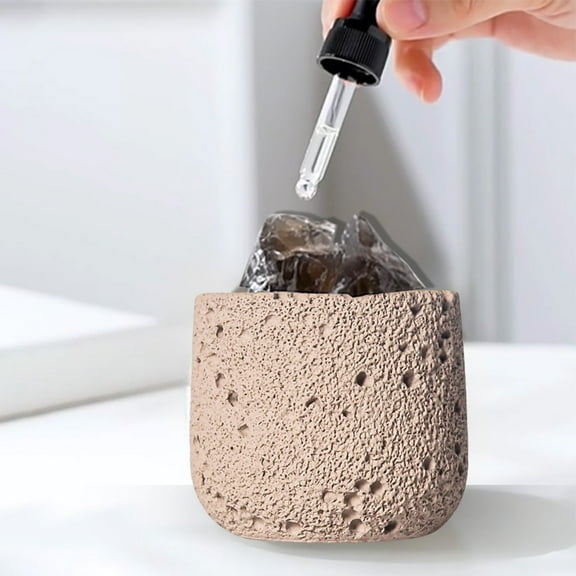 PRETXORVE Home Decor, Room Decor, Concrete Space Texture incense Candle Cup, Diy Candle Empty Cup, Aroma Diffuser, No Flame Container, Home Decor Gift, Gift for Family and