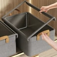 thumbnail image 1 of PRETXORVE Home Decor, Room Decor, Covered Storage Box Clothing Pants Storage Box Dormitory Wardrobe Folding organizer Storage Basket, 1 of 8