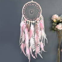 PRETXORVE Home Decor, Room Decor, Dreamcatcher with Frosted Glass Beads Hanging Decoration Woven Lace Decoration indoor Living Room Wind Chimes