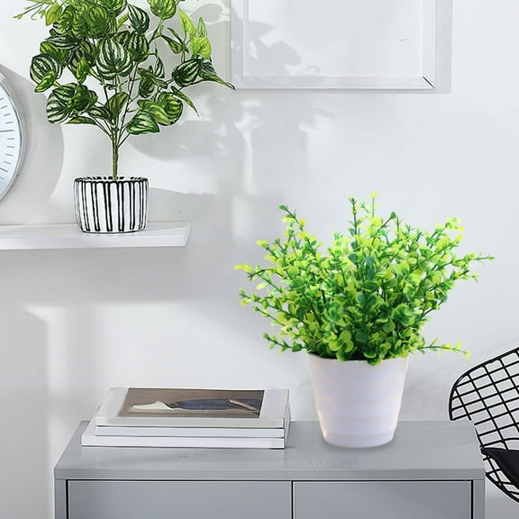 PRETXORVE Home Decor, Room Decor, Simulation Green Plants Simulated Potted Plants Home office Hotel Lobby Decoration Green Plants Home Decoration Artificial Plants