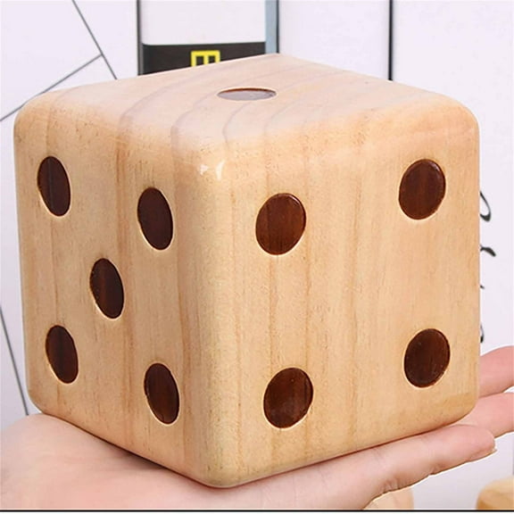 PRETXORVE Home Decor, Room Decor, Wooden Dice for Outdoor Games, Wooden Dice for Picnic/Bbq Parties, Wooden Dice Tray
