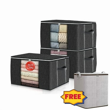 PRETXORVE Household Wardrobe Storage Box Clothes and Miscellaneous Items Sorting Storage Box Oxford Cloth Foldable Storage Box