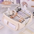 thumbnail image 1 of PRETXORVE Japanese and Korean Style Multi-Layer Fabric Pencil Case, Student Stationery Storage Box,-Border Pencil, 1 of 4