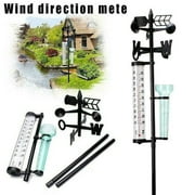 PRETXORVE Kitchen Gadgets, Kitchen Essentials, Garden Outdoor Temperature Meter Rain Device Wind Direction Meter Temperatur10Ml